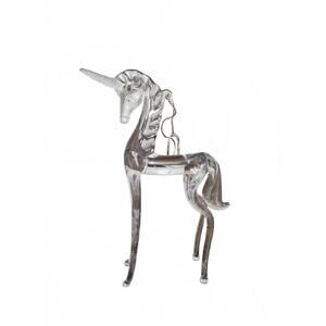 Vintage Silvestri Hand Blown Unicorn with Frosted Horn
